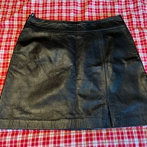 NY and Company Black Leather Skirt.